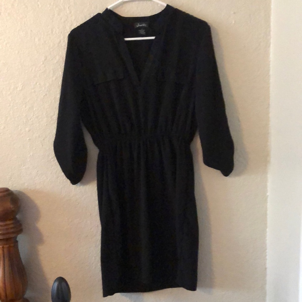 Cute 3/4 sleeve black dress size M